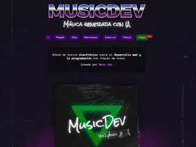 Music Manz un proyecto de música con temática de tecnología generada con IA.