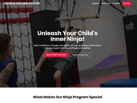Ninja Trials ofrece espacios para que tus niños/as disfruten de actividades recreativas.