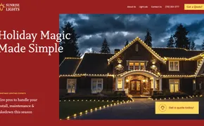 Empresa especializada en instalación de luces navideñas