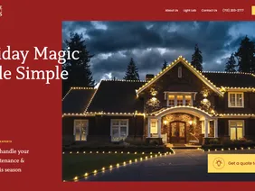 Empresa especializada en instalación de luces navideñas