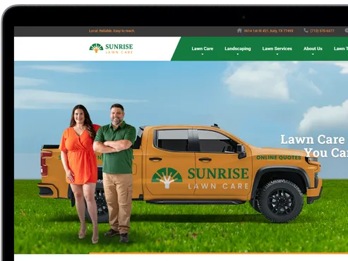 Empresa dedicada al cuidado de jardines en Texas, Estados Unidos