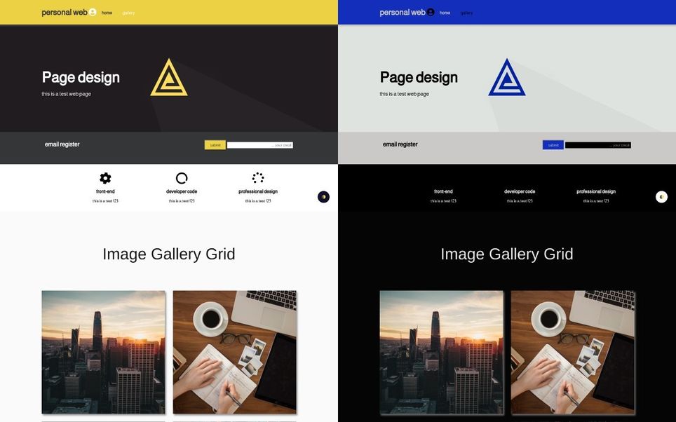 Usando Darkmode.js para establecer el modo oscuro - Desktop
